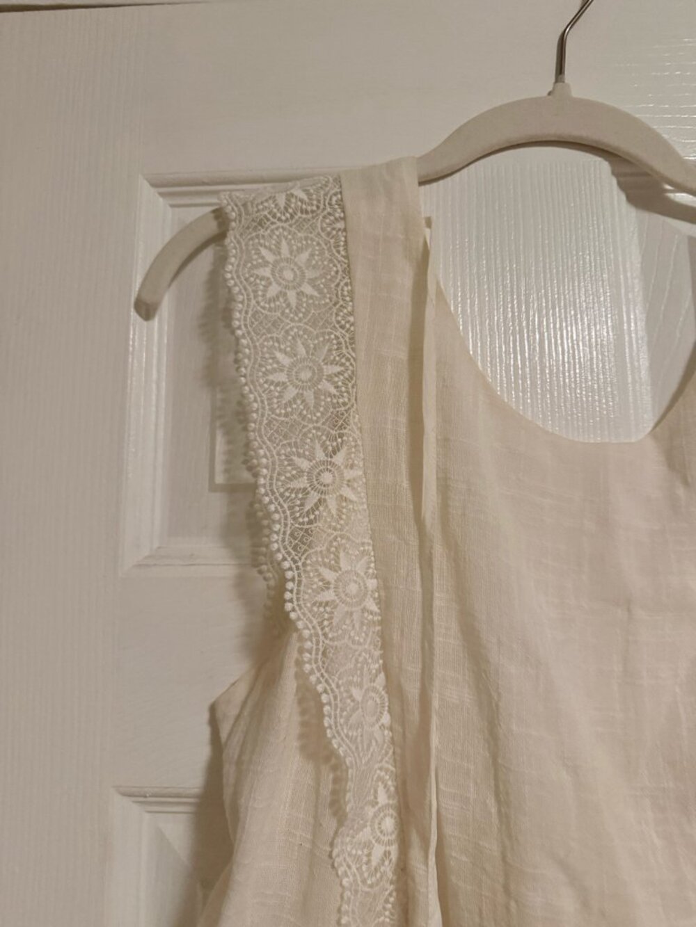 Sezane Backless Mini Dress -  Robe Naidé- White - Size 38 (US 6) - Picture 13 of 15